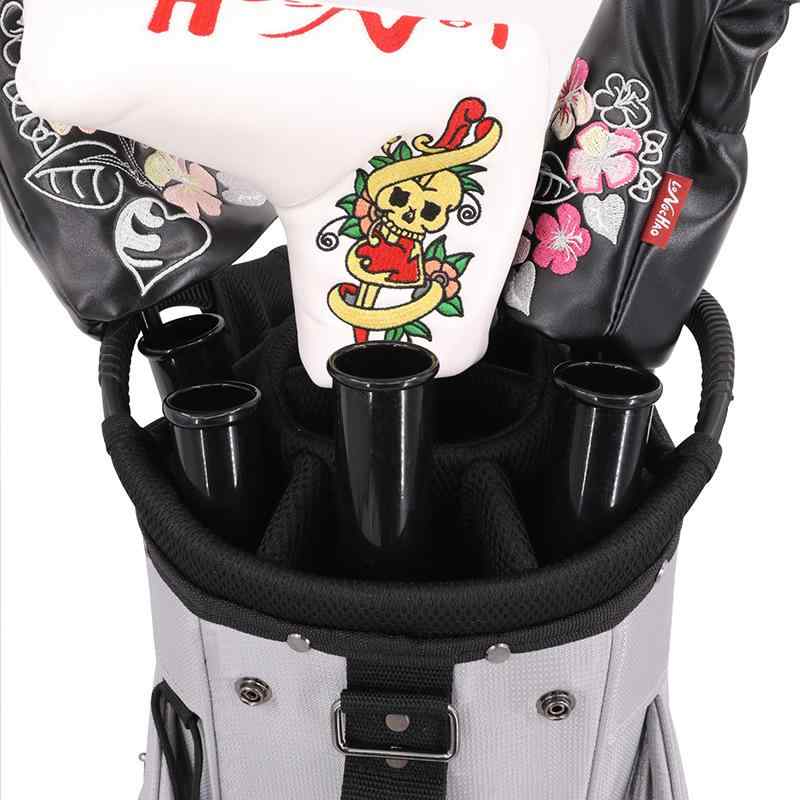 ゴルフクラブ保護カバー ゴルフクラブPVCチューブ ゴルフバッグ用アクセサリー