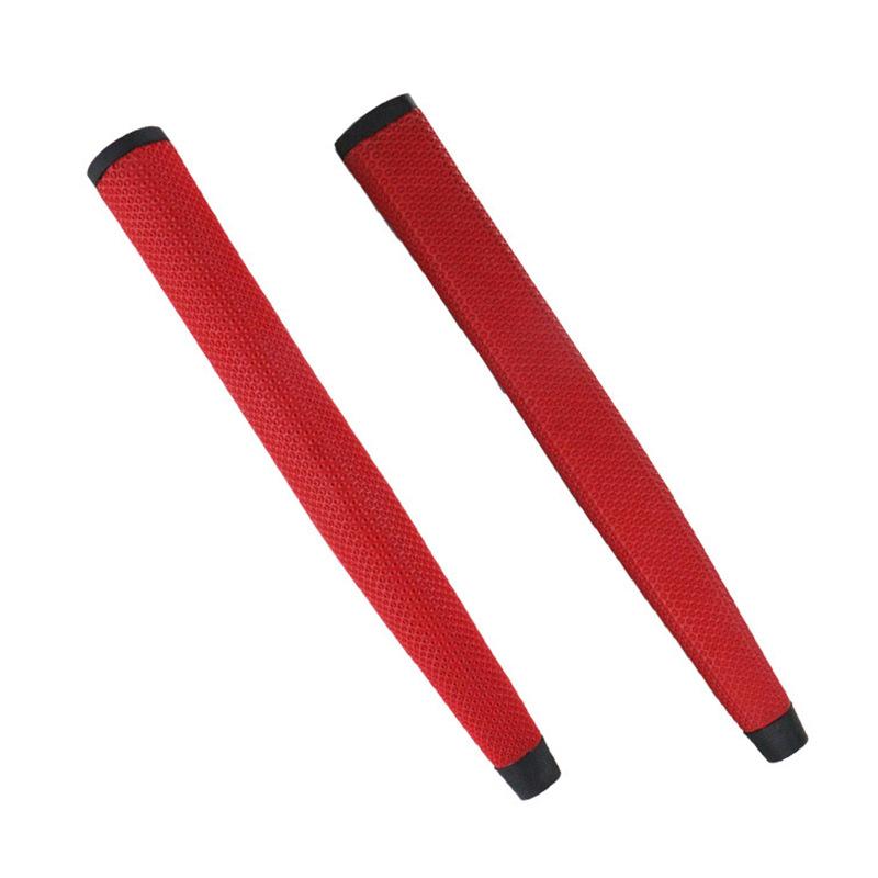 ゴルフクラブ グリップ ゴルフ PU 握り棒 パター ゴルフ クラブ カバー レッド スポーツ 運動 競技(x2)