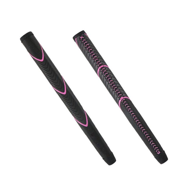 ゴルフ グリップ ゴルフクラブ パター用 黒 ピンク系 交換用 滑り止め スポーツ(x2)