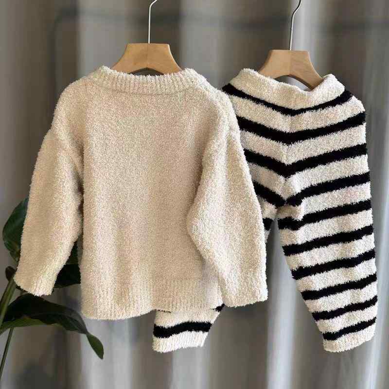 子供用パジャマ 秋冬 パジャマセット 厚手 フランネル 暖かい 長袖 部屋着 中 বড় キッズ 女の子 向け ..