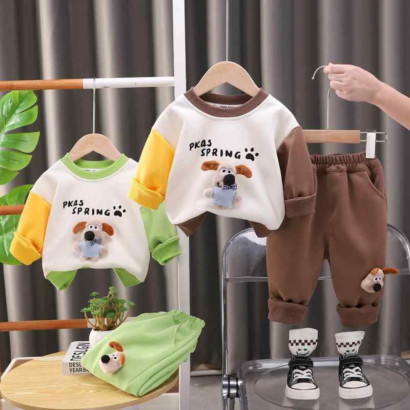 キッズ スウェット セットアップ 春秋 ベビー 上下セット 子供服 長袖 トップス パンツ 2点 綿 かわい..