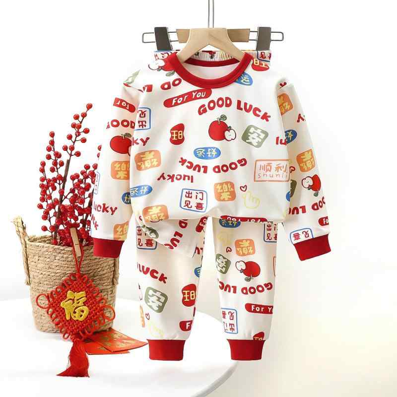 子供用インナー 上下セット 春秋用 暖か長袖パジャマ 男の子 女の子 ホームウェア 秋服 冬服