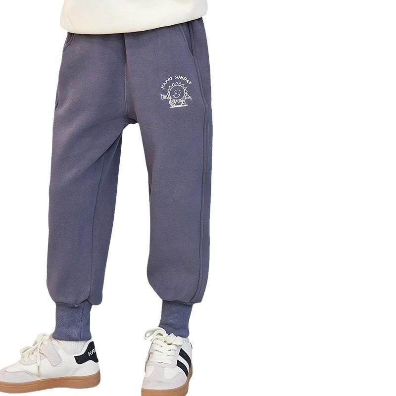 子供用パンツ ガールズ ボーイズ 裏起毛 暖パン スウェットパンツ ロングパンツ 防風 厚手 無地 パープル グレー ブラック アイボリー ピンク カーキ