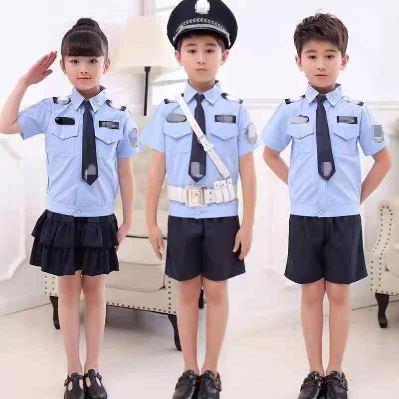 子供 警察官 コスプレ 衣装 半袖 長袖 ハロウィン 制服 軍服 警官 婦警 おもちゃ 男の子 女の子