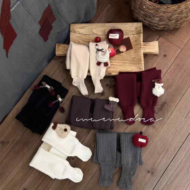 子供用 靴下 タイツ 女児 厚手 裏起毛 フリース かわいい 動物柄 冬 暖かい コットン 混紡 無地 黒 白 ..