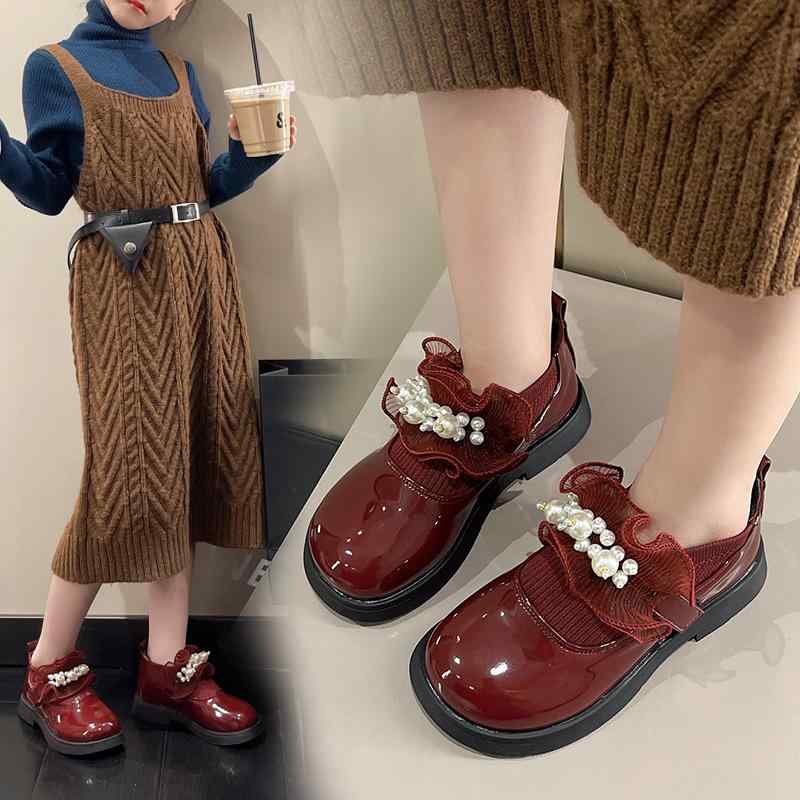 靴 ガールズ シューズ 子供靴 フォーマル ストラップ 滑り止め ラウンドトゥ プリンセススタイル 通学 ..