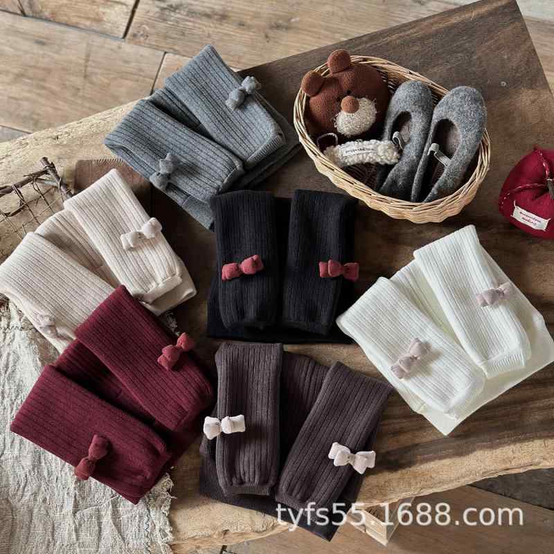 靴下 キッズ 女児 裏起毛 レギンス タイツ ベビー あったか ストッキング 秋冬 綿 混紡 無地 かわいい ..