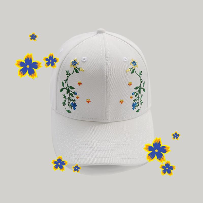 帽子 レディース メンズ 刺繍 野球帽 キャップ ホワイト 韓国風 UVカット 紫外線対策 日よけ帽子 普段使い アウトドア・帽子の種類: ベースボールキャップ・つばの形状: ワイドブリム・カラー: ホワイト・サイズ: M (56-58cm)・対象: ユニセックス・主な素材: 綿・主な素材の含有率: 71-80%