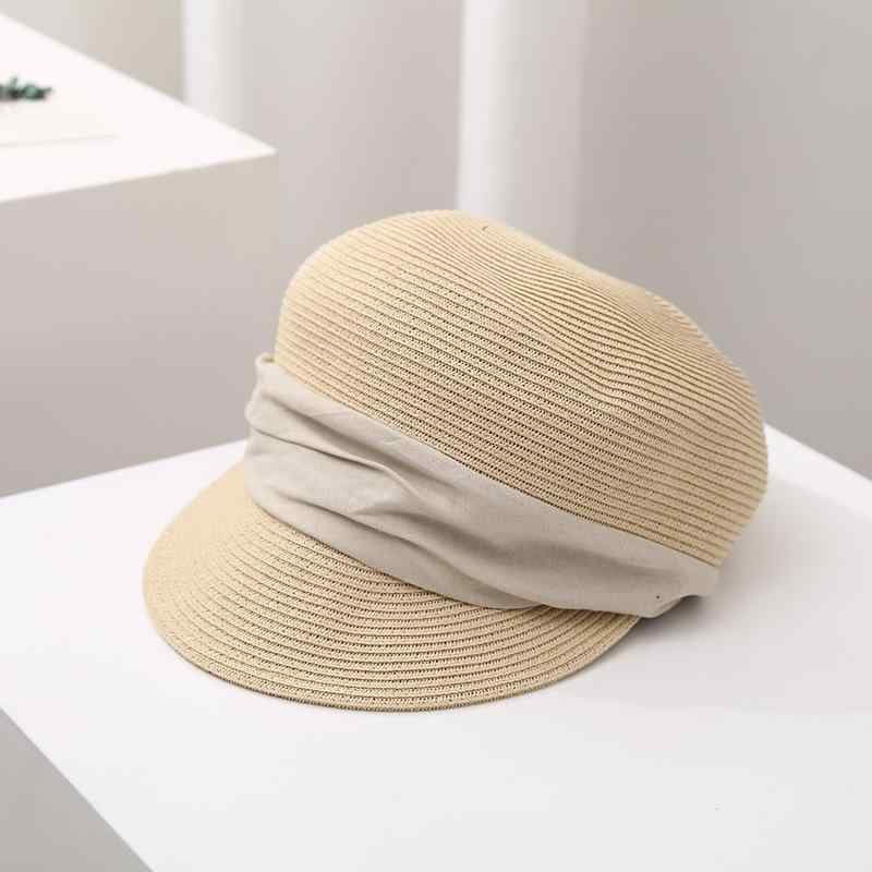 ベレー帽 レディース 春夏 麦わら帽子 ストローハット 日焼け防止 UVカット 紫外線対策 つば広帽子 お..