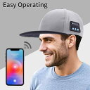 キャップ メンズ 男性用 ゴルフ 野球 遮陽 UVカット 日よけ 紫外線対策 アウトドア スポーツ 音楽 Bluetooth ワイヤレス スピーカー付き ポリエステル ブラック グレー レッド(4)