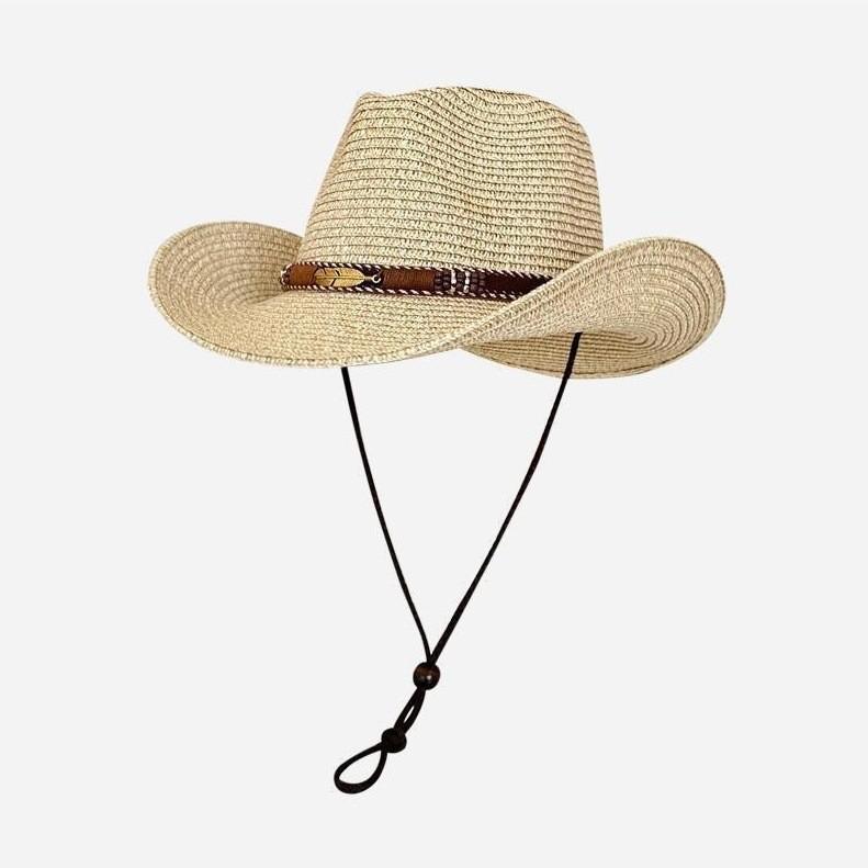 麦わら帽子 レディース メンズ サマーハット テンガロンハット UVカット 日焼け止め ベージュ ブルー ..