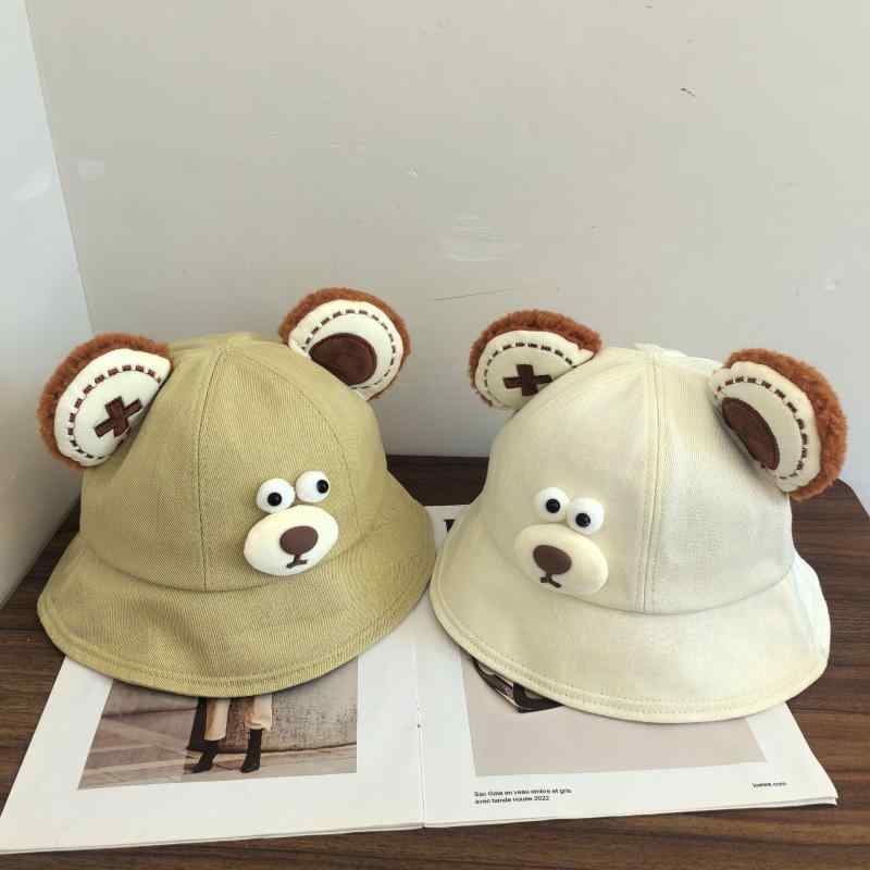 漁夫帽 レディース 春夏 秋 日焼け防止 帽子 かわいい 小熊 アニマル柄 バケットハット UVカット 紫外..