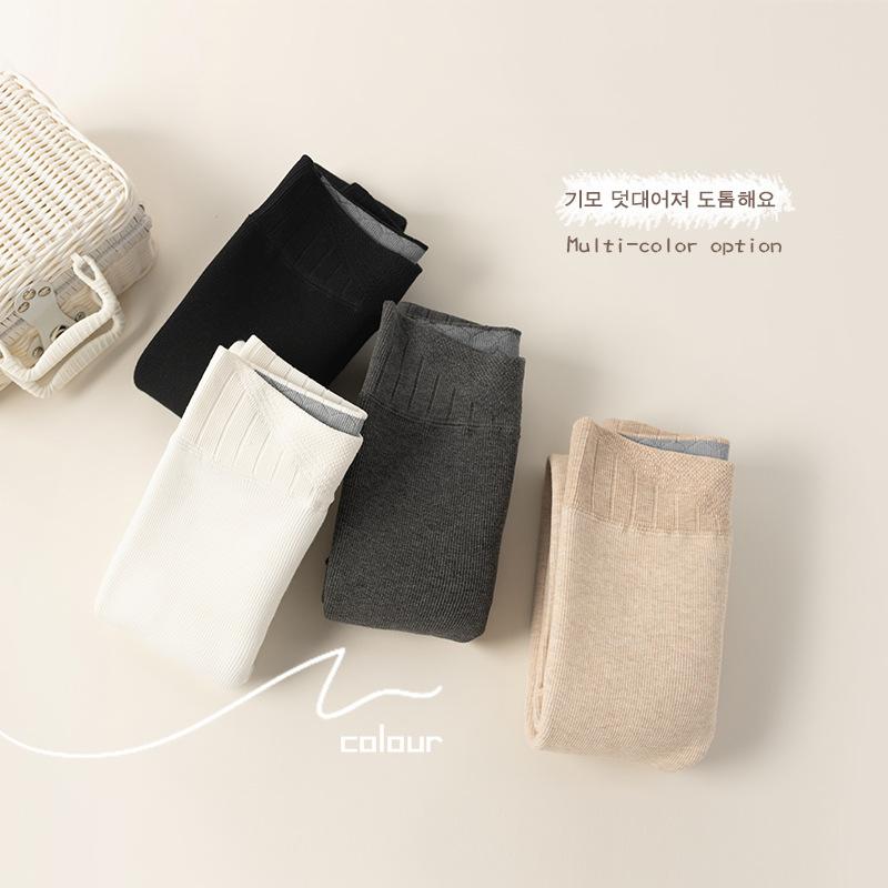 子供用タイツ ガールズ 厚手 裏起毛 秋冬 ストッキング リブ編み 無地 スパッツ 伸縮性 8歳以上 140cm..