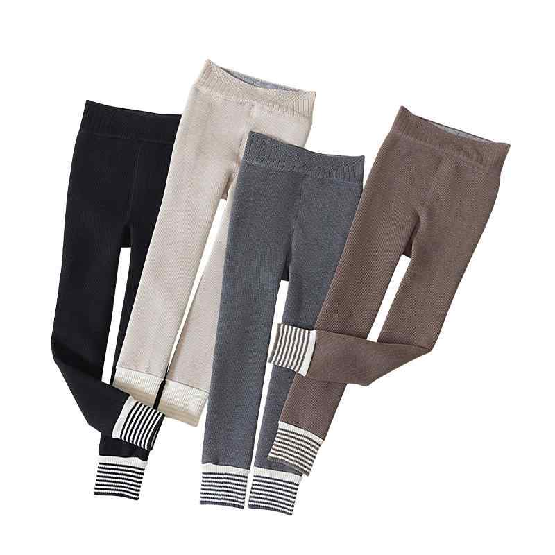子供服 タイツ レギンス 秋冬 厚手 裏起毛 ストライプ 9分丈 M L XL XXL 3歳 4歳 5歳 6歳 7歳 8歳 9歳 ..