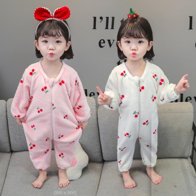 ベビー服 ロンパース 秋冬 長袖 カバーオール ジャンプスーツ パジャマ 兼用 新生児 赤ちゃん 乳幼児 ..