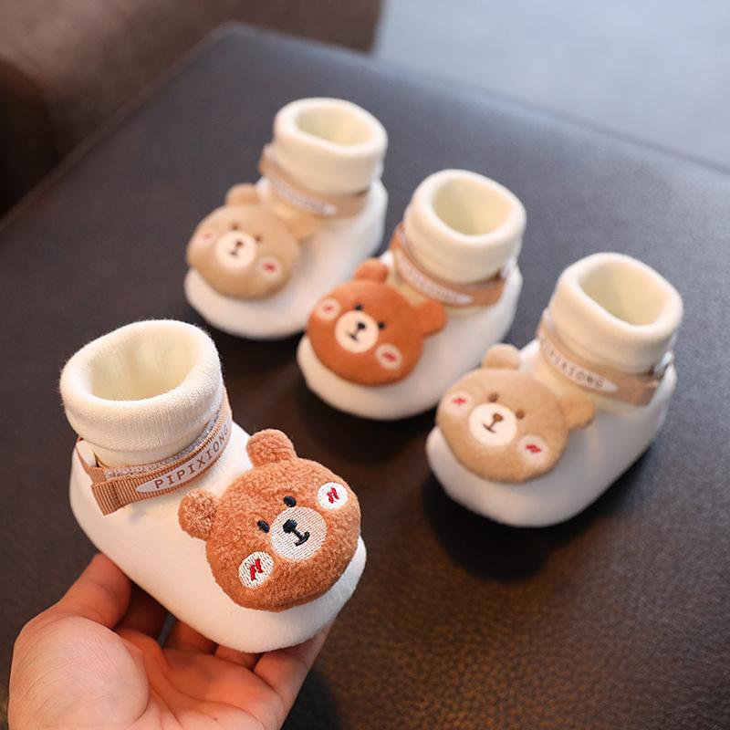 ベビー 靴下 シューズ 春秋冬 0歳 6ヶ月 12ヶ月 柔らかい 滑り止め 女の子 赤ちゃん 歩行練習 靴 1歳 ..