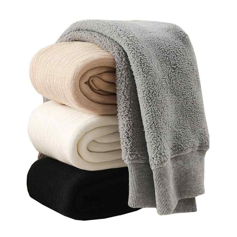 子供用タイツ ガールズ 厚手 裏起毛 あったか レギンス 白 黒 ピンク グレー ケーブル編み コットン 秋..