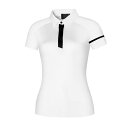 ポロシャツ レディース ゴルフウェア 半袖 Tシャツ スポーツ カジュアル 高機能 吸汗速乾 ドライ 春夏 ホワイト ブラック ブルー ポリエステル(x50)