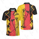 ポロシャツ メンズ 男性用 ゴルフウェア 半袖 アーガイル柄 速乾 伸縮性 スポーツウェア(x2)