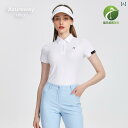 ゴルフウェア レディース 半袖 ポロシャツ 速乾 チームウェア ロゴプリント 通気性 ホワイト アイスグリーン