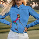 ポロシャツ レディース ゴルフウェア 長袖 春秋 スポーツウェア 速乾 通気性 シャツ 大きいサイズあり