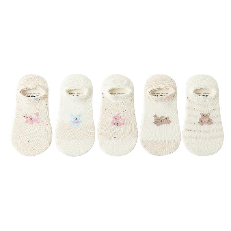 靴下 キッズ 滑り止め付き 春夏 超薄手 ショート丈 ソックス 子供 女の子 男の子 かわいい コットン 通..