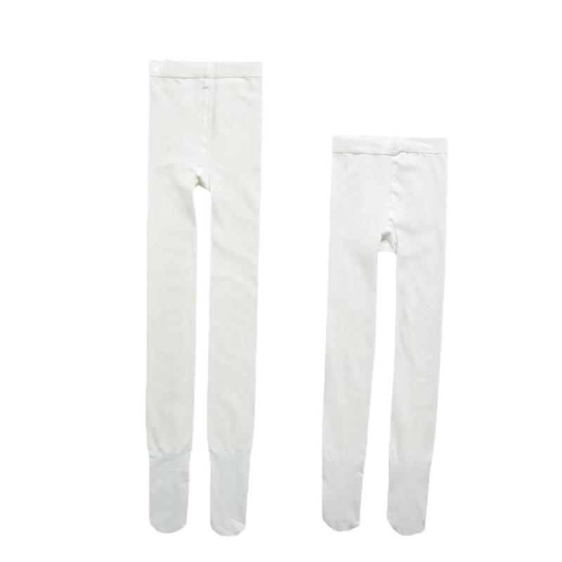 タイツ キッズ 女の子 子供 バレエ ダンス 綿 混紡 快適 通気性 ホワイト ブラック グレー(x2)