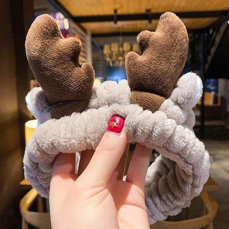 ヘアバンド レディース 洗顔用 かわいい ふわふわ カチューシャ ヘアアクセサリー 鹿の角 蟹 猫耳 羊の..