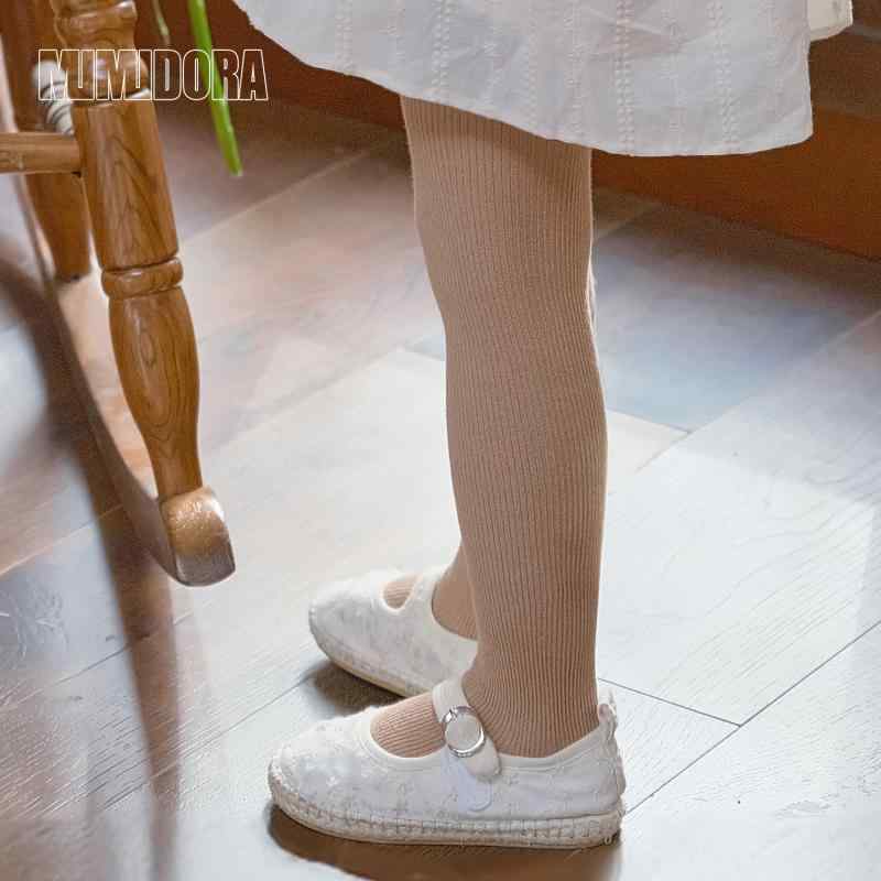 子供用タイツ 春秋 女の子 ベビー レギンス リブ編み コットン カラフル かわいい プリンセスタイル 70 80 90 100 110 120 130cm