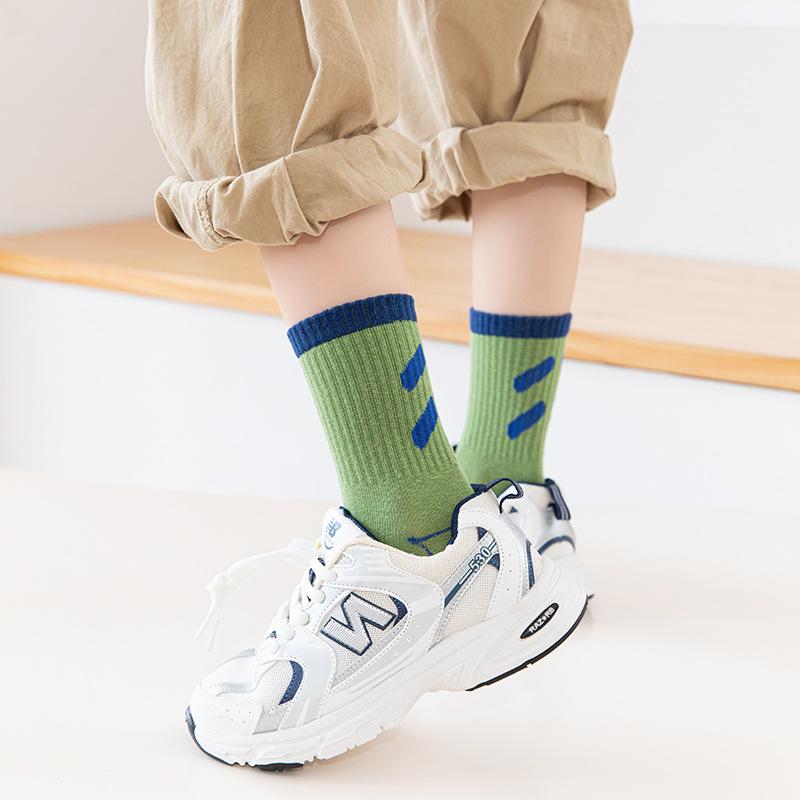 靴下 キッズ 男の子 子供 中筒 コットン ソックス 春秋冬 吸汗性 通学 普段使い 3歳 4歳 5歳 6歳 7歳 8..