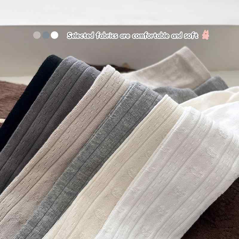 子供用連褲襪 女の子 ベビー キッズ 春秋 薄手 綿 無地 バタフライ 蝶結び付き かわいい 通気性 吸汗性..