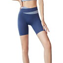 ヨガパンツ レディース スポーツレギンス 5分丈 ハイウエスト 吸湿速乾 ヒップアップ ショートパンツ 春夏 ポリエステル ブラック ブルー ブラウン パープル...