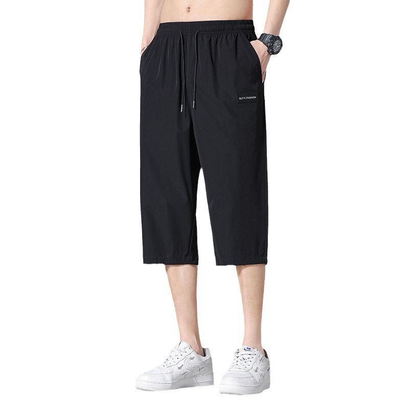 ハーフパンツ メンズ 男性用 7分丈パンツ 接触冷感 薄手 伸縮性 スポーツ トレーニング ウェア 普段使..