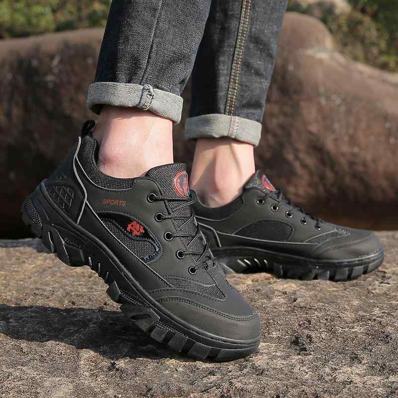 メンズ 登山靴 トレッキングシューズ 男性用 カジュアルシューズ 運動靴 ランニングシューズ 防滑 耐摩耗 防水 黒 茶 緑