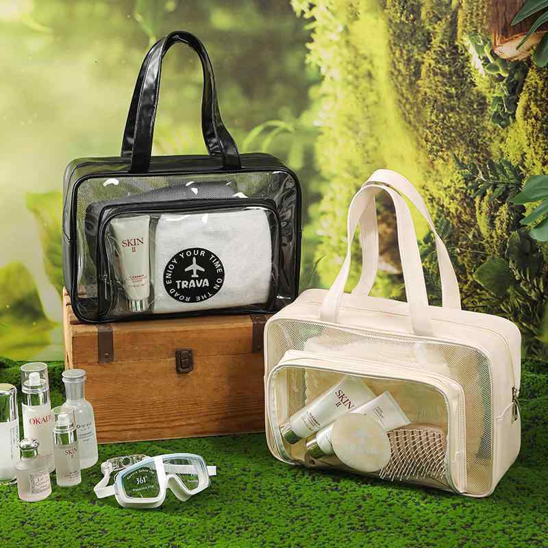 バッグ レディース 防水 大容量 手提げ 洗浴袋 ビーチバッグ スイミングバッグ 旅行 衣類 整理 収納 撥..