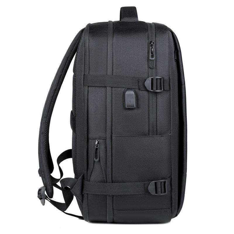 リュックサック メンズ 男性用 大容量 ビジネス 通勤 旅行 防水 拡張可能 拡張 牛津布 オックスフォード 16インチPC収納 20-35L ブラック グレー ブルー