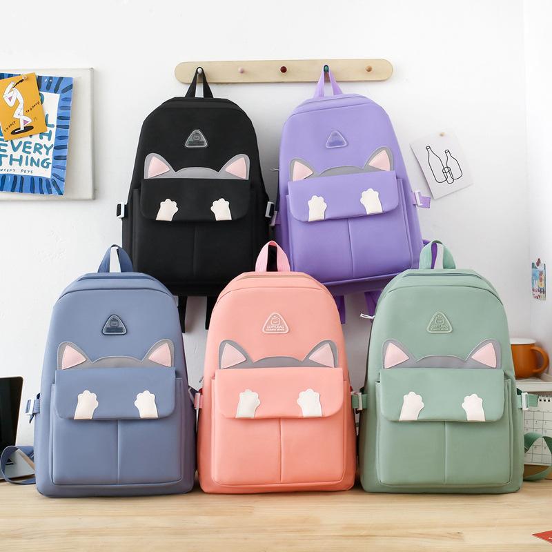 リュック レディース メンズ 大容量 かわいい 4点セット 軽量 帆布 高校生 大学生 旅行 通勤 通学 ショ..