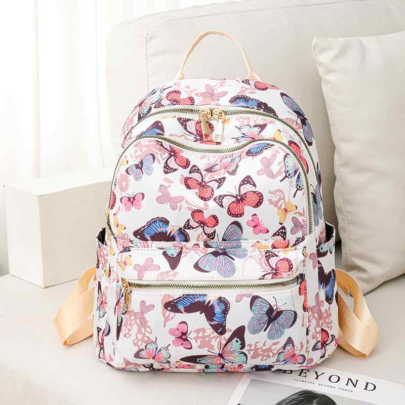 リュックサック レディース メンズ 大容量 ナイロン 旅行 学生 かわいい アニマル柄 耐摩耗性 通勤 通学 多機能 14インチPC収納 黒 ブラック 春秋冬(4)