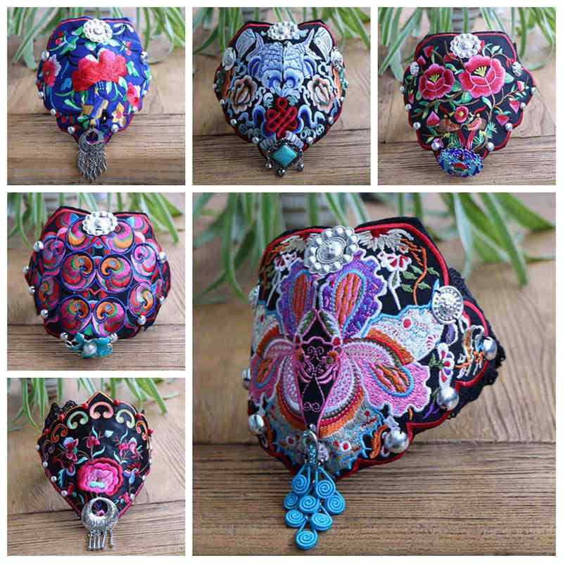 ヘアアクセサリー レディース ヘアバンド エスニック柄 刺繍 幅広 ターバン カジュアル ヘアアレンジ ..