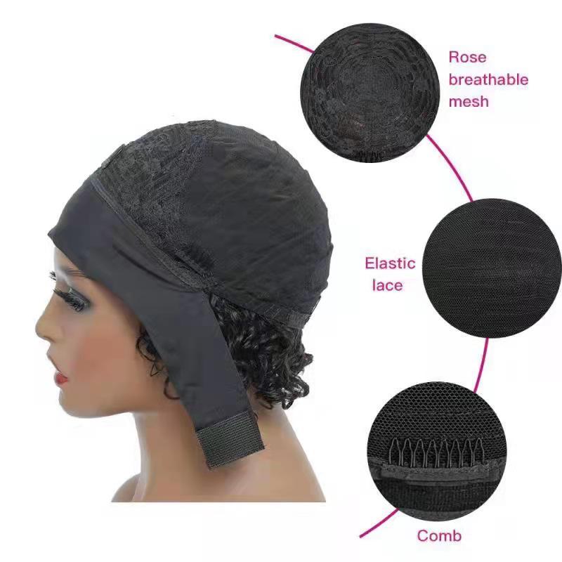 ウィッグ レディース 女性用 真人ヘア ショート ボリューム カール 巻き髪 斜め前髪 おしゃれ 黒 茶 赤3