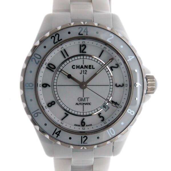 【ポイント2倍！5/9〜5/16 23:59まで】シャネル　CHANEL　J12　GMT　ホワイトセ ...