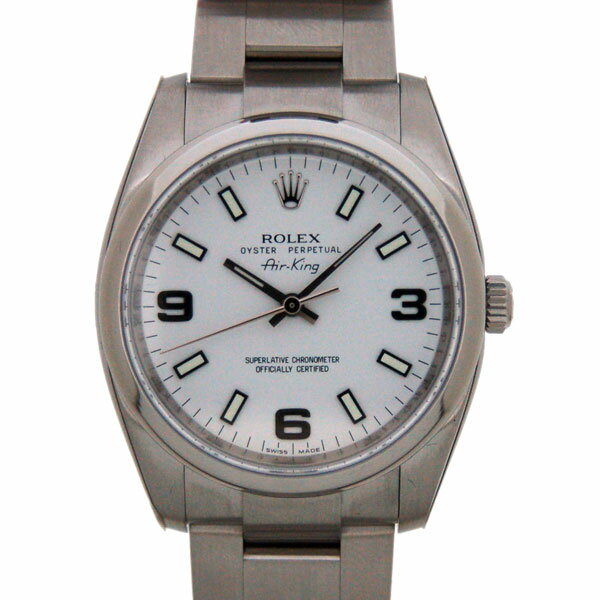 【ポイント2倍！5/9〜5/16 23:59まで】ロレックス　ROLEX　エアキング　Ref.114200　ホワイト369　自動巻　店頭展示処分価格　新品