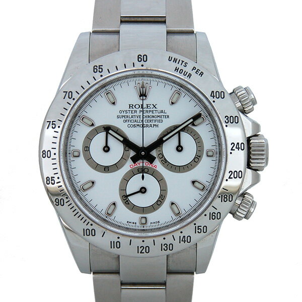 【ポイント2倍！5/9〜5/16 23:59まで】ロレックス　ROLEX　デイトナ　116520　SS　ホワイト　V番　USED　【中古】