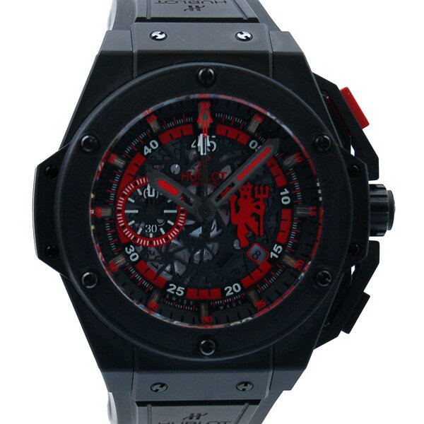 【ポイント2倍！5/9〜5/16 23:59まで】ウブロ　HUBLOT　キングパワー　レッドデビル　マンチェスター　716.CI.1129.RX.MAN11　世界500本限定　48mm　USED　【中古】