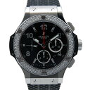 【ポイント2倍！5/9〜5/16 23:59まで】ウブロ　HUBLOT　ビッグバン　ベゼルダイヤ　301.SX.130.RX.114　SS　44.5mm　ブラック　新品アウトレット