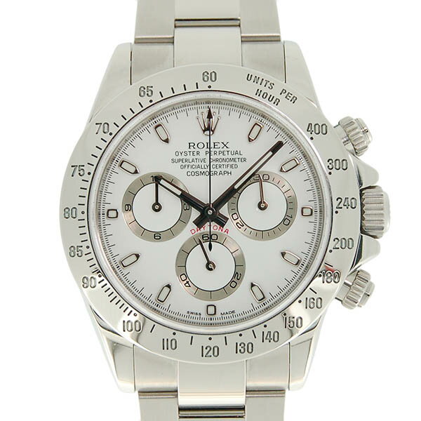 【ポイント2倍！5/9〜5/16 23:59まで】ロレックス　ROLEX　デイトナ　116520　ホワイト　ランダム番　USED【中古】