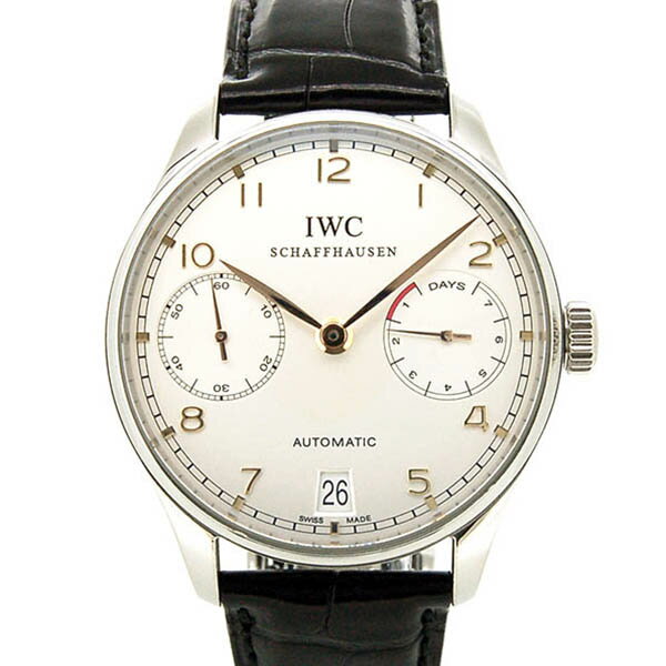 【国際保証書有り】IWC　ポルトギーゼ　オートマティック　7デイズ　IW500114　シルバー　SS ...