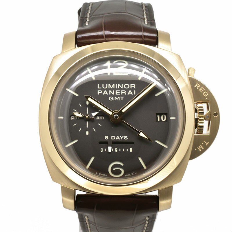 【国際保証書有り】【外装仕上げ済み】パネライ　PANERAI　ルミノール1950 8デイズ GMT　 ...