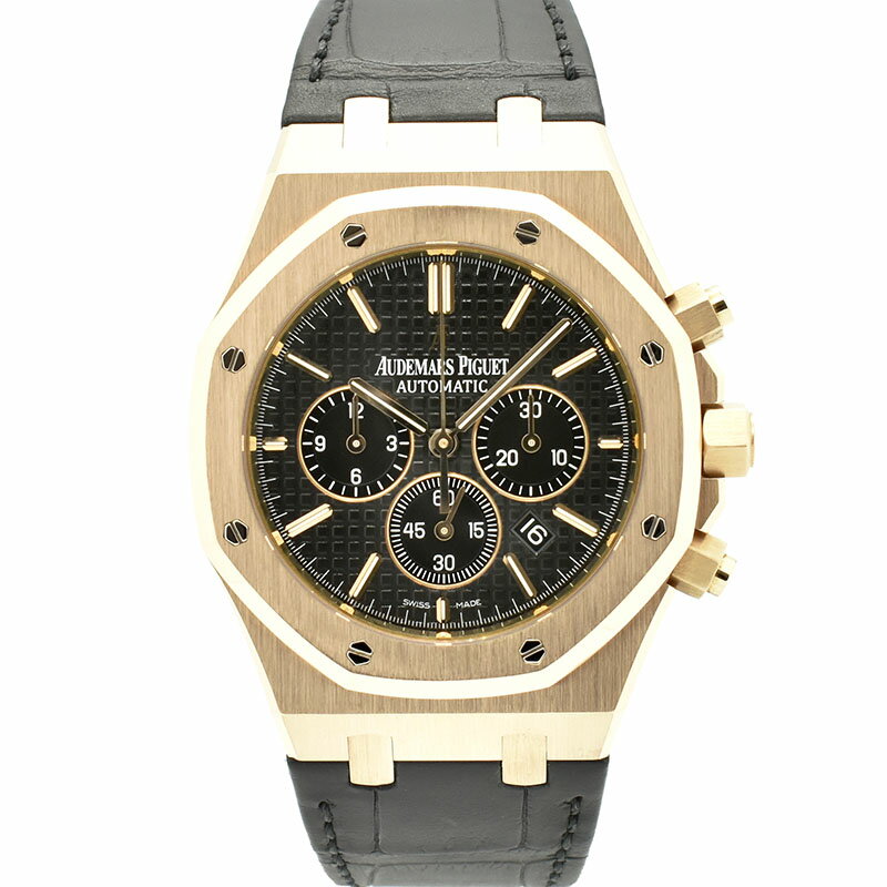 【外装仕上げ済み】オーデマ・ピゲ　AUDEMARS PIGUET　ロイヤルオーク クロノグラフ　26320OR.OO.D002CR.01　18KPG　41mm　ブラック　革ベルト　USED　中古【メンズ】