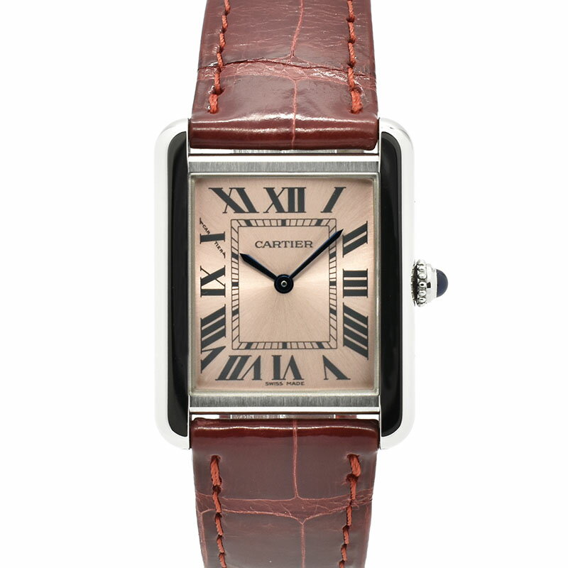 カルティエ　CARTIER　タンクソロ SM　W5200000　31×24.4mm　ピンク　クォーツ　USED　中古【レディース】のサムネイル